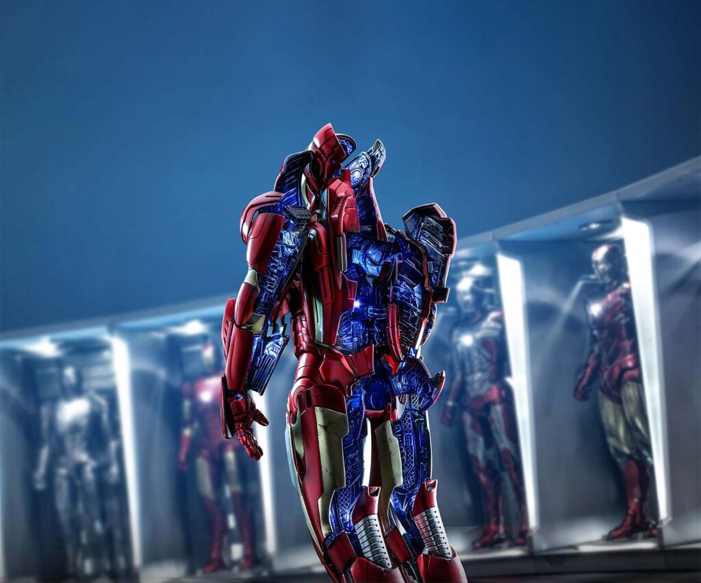 Hot Toys Iron Man 3 Iron Man Mark VII (Open Armor Version) 1/6th Scale Collectible