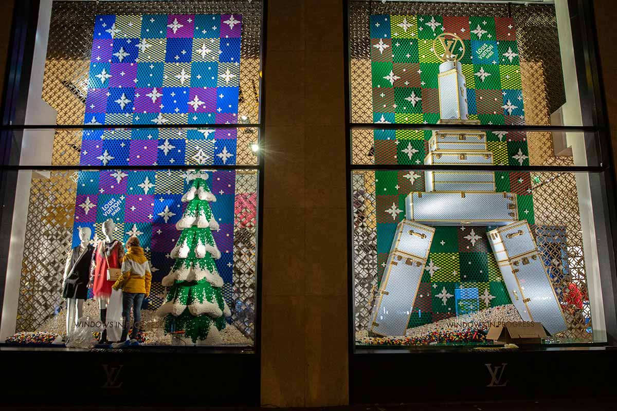 Louis Vuitton Collaborates With LEGO For Holiday Installations