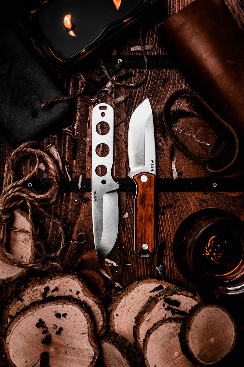 The WESN Bornas Fixed Blade Pocket Knife