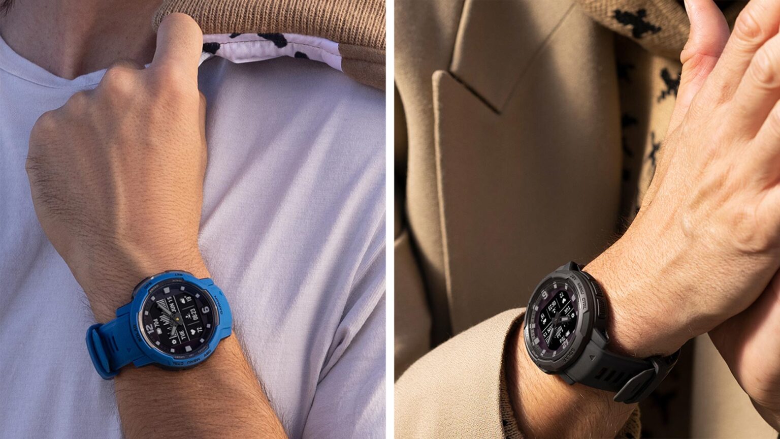 Garmin Instinct Crossover Is A GPS Smartwatch With Analog Hands