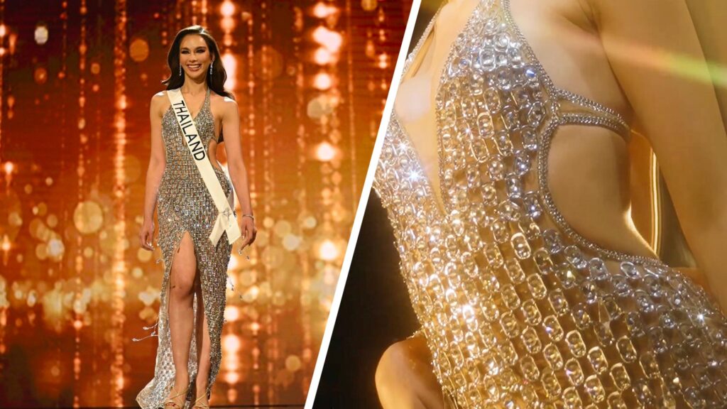 Miss Universe Thailand Beverage Can Pull Tabs Gown