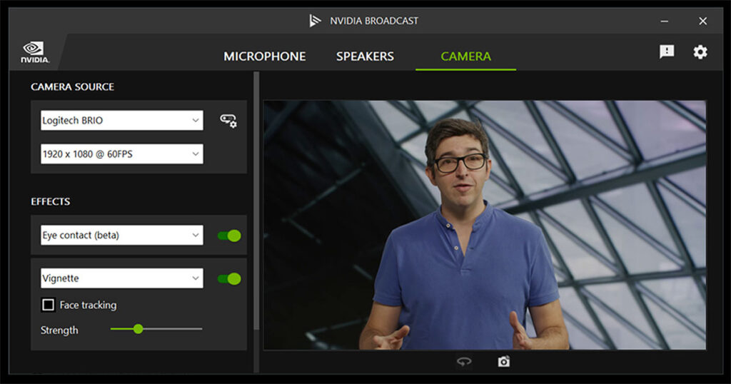 NVIDIA Broadcast Update 1.4 Eye Contact