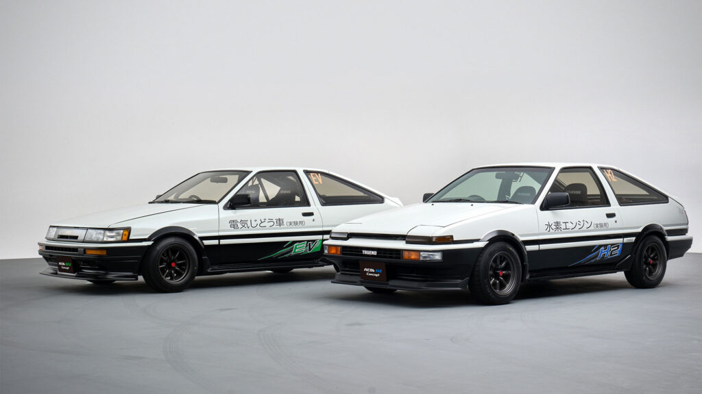 Toyota AE86 H2 Concept and AE86 BEV Concept