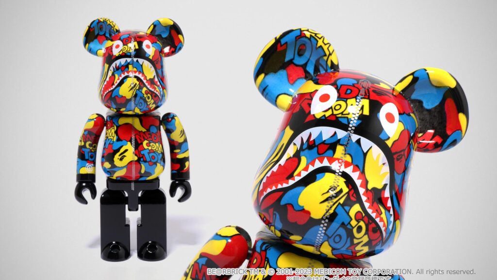 BE@RBRICK Chogokin Camo Shark Figure