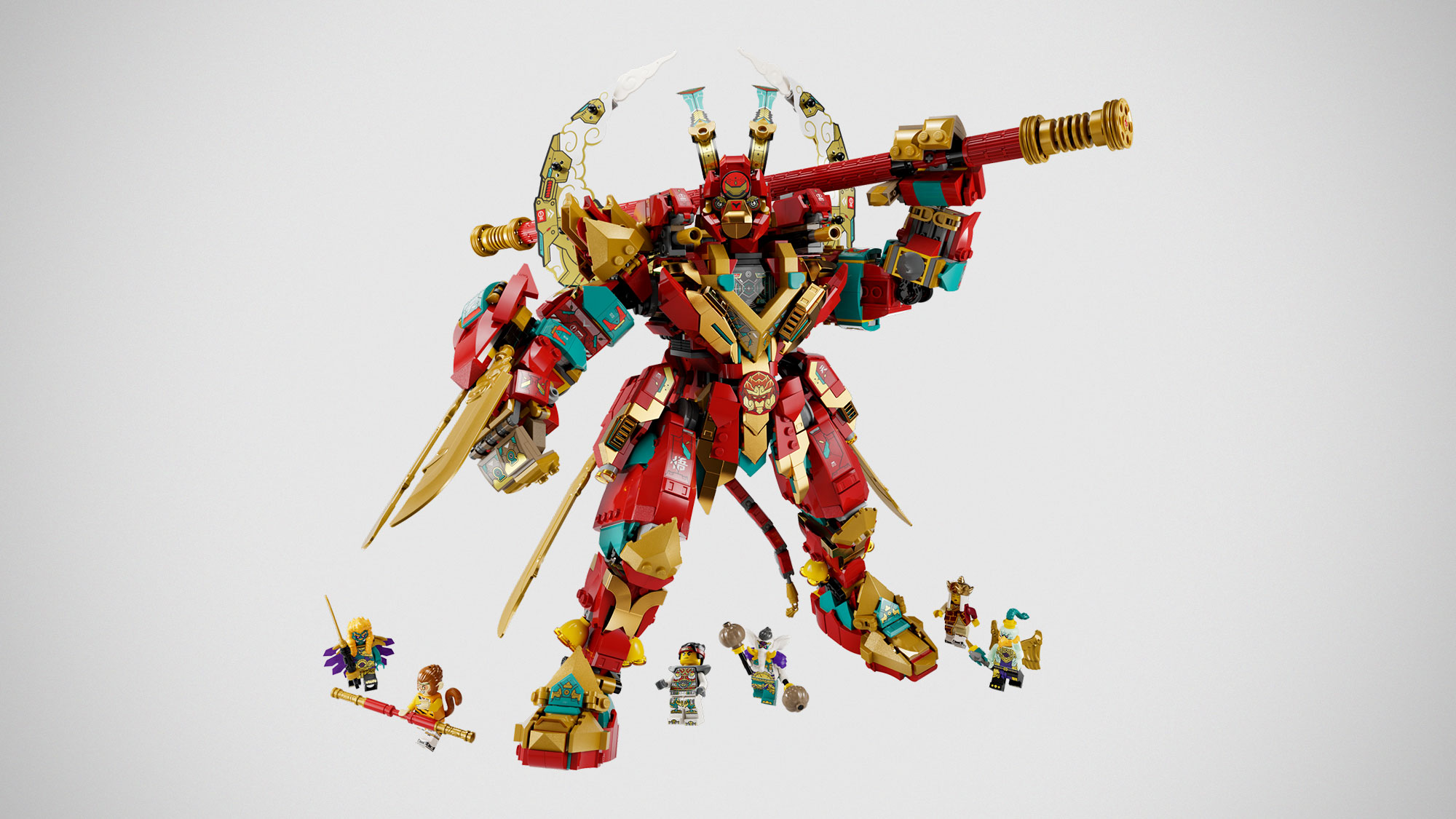 LEGO Monkey King Warrior Mech Upgraded To A Beefy Monkey King Mech Ultra