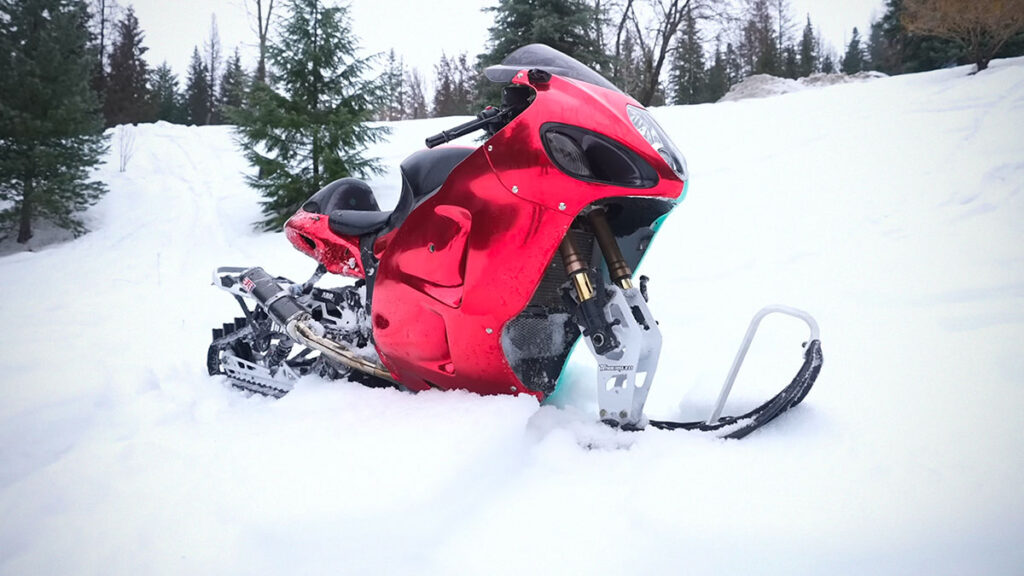 World’s Fastest Snow Bike by Grind Hard Plumbing Co