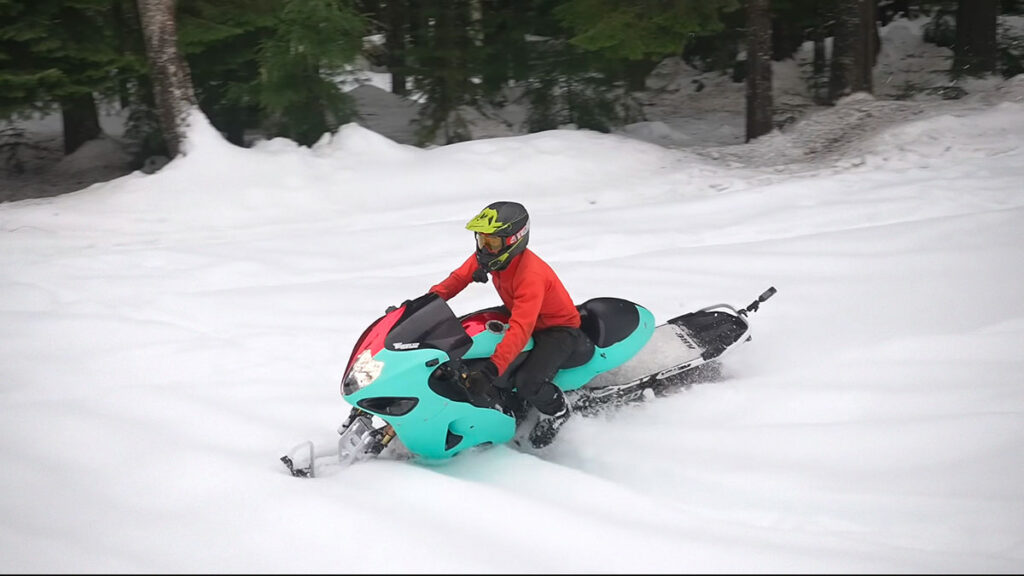 World’s Fastest Snow Bike by Grind Hard Plumbing Co