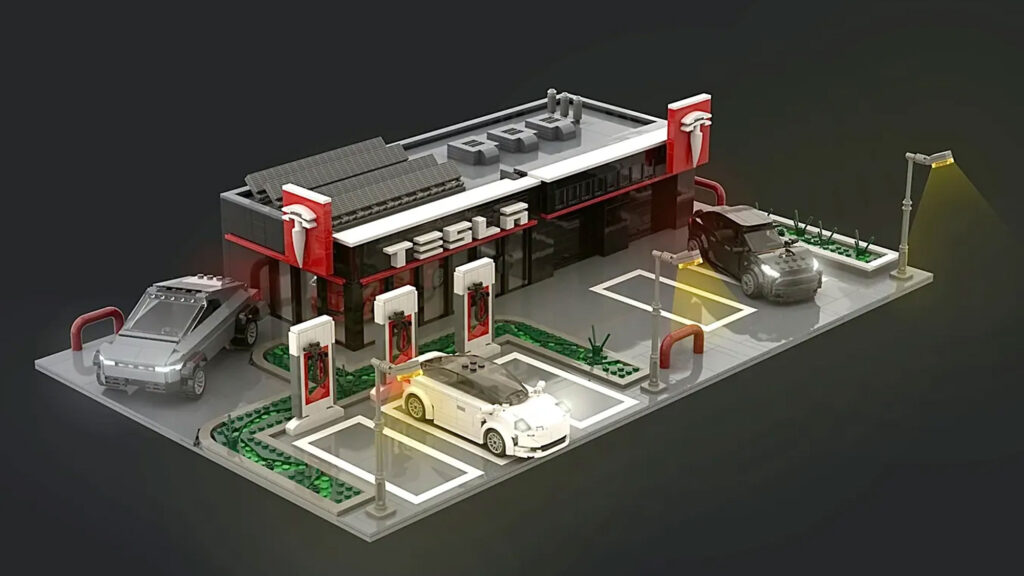 LEGO Ideas Tesla Center by Airbricks95