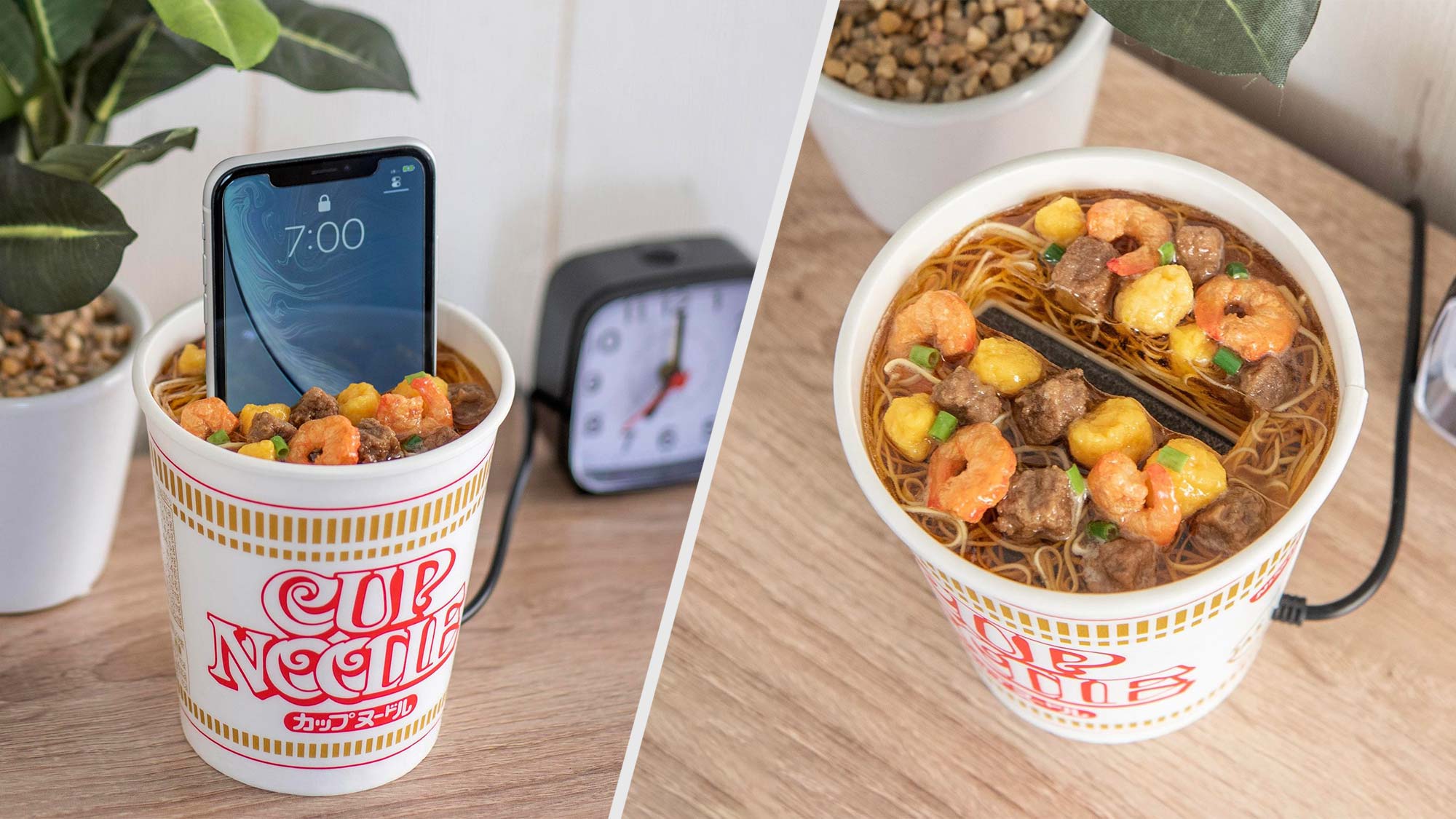 Nissin Cup Noodle Smartphone Charging Dock