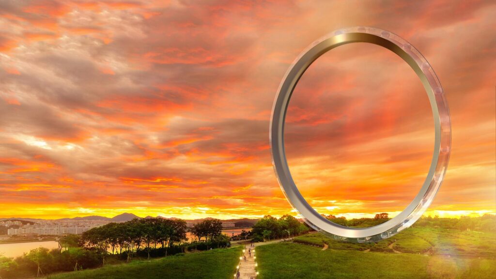 Seoul Ring Spokeless Ferris Wheel Haneul Park South Korea