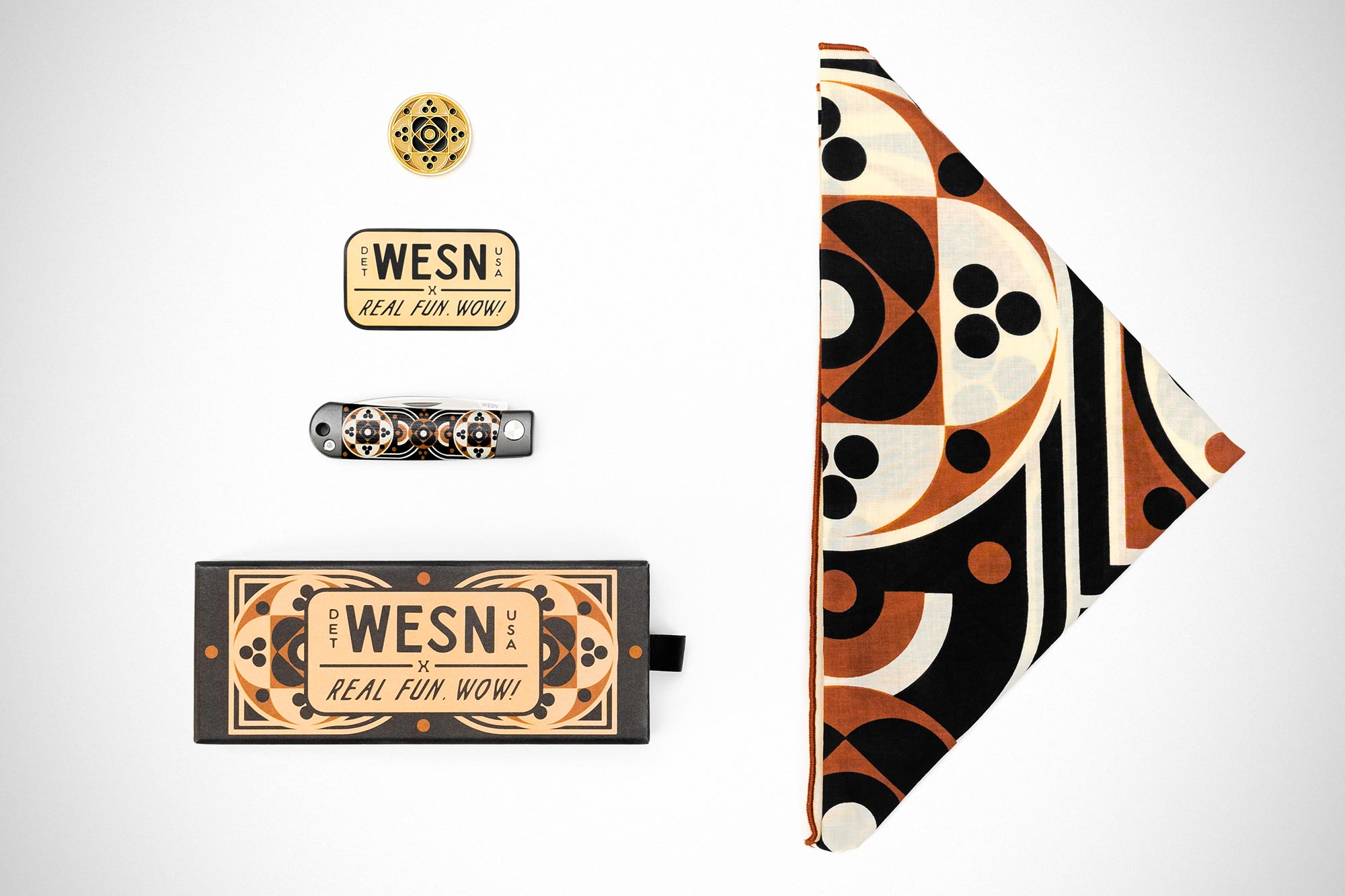 WESN x Real Fun, Wow! Folding Pocket Knife