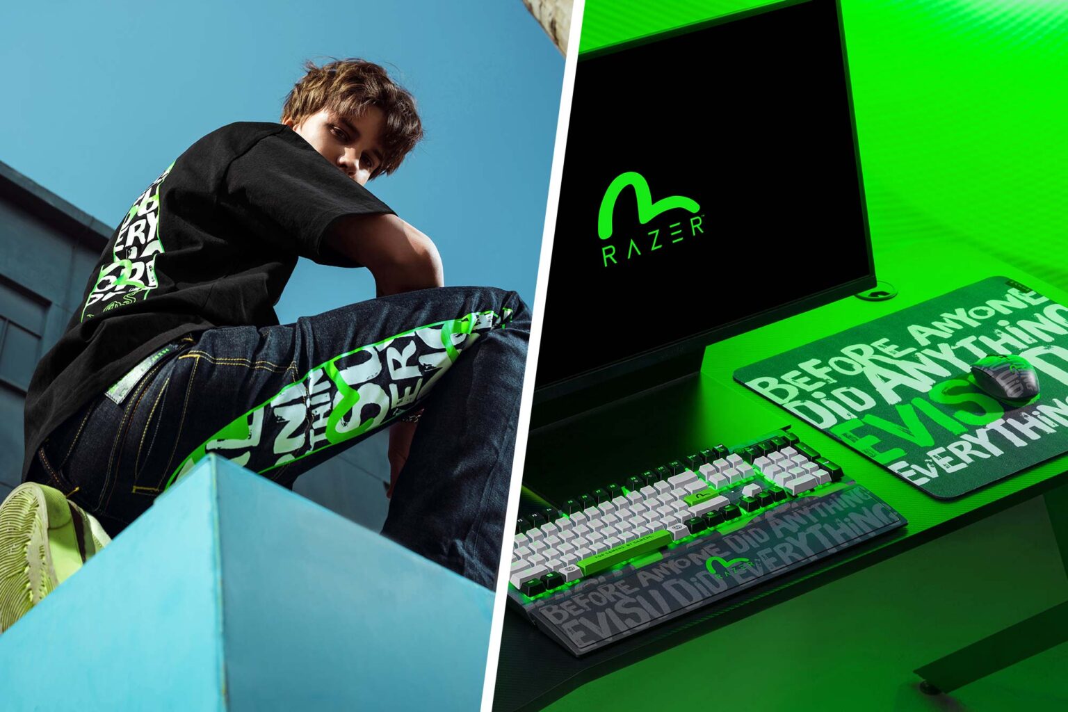 Humans Razer Razer x Evisu Capsule Collection Includes A Handful Of Apparels And ...