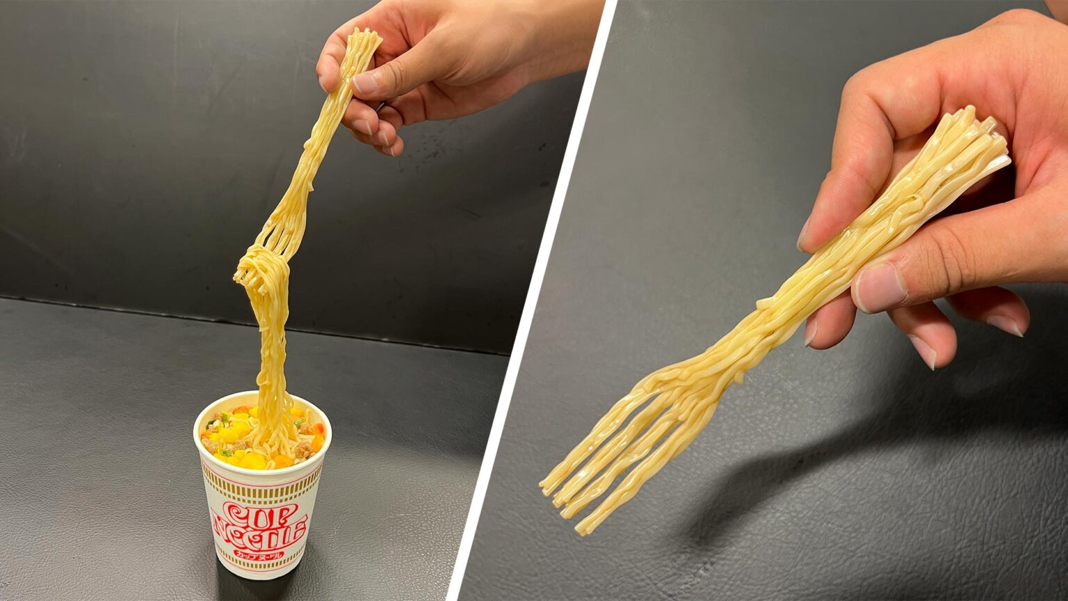 Nissin Foods Noodleshaped Fork Creates The Illusion Of Eating Noodles