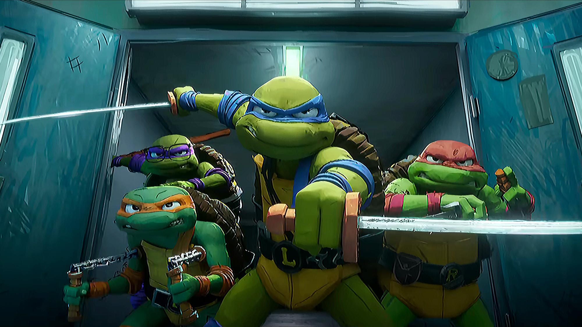 Teenage Mutant Ninja Turtles Calzini Uomo Raffaello - Calzettoni A Mezzo Polpaccio Con Punta Divisa, Taglia 42-46 (10-13), Rosso