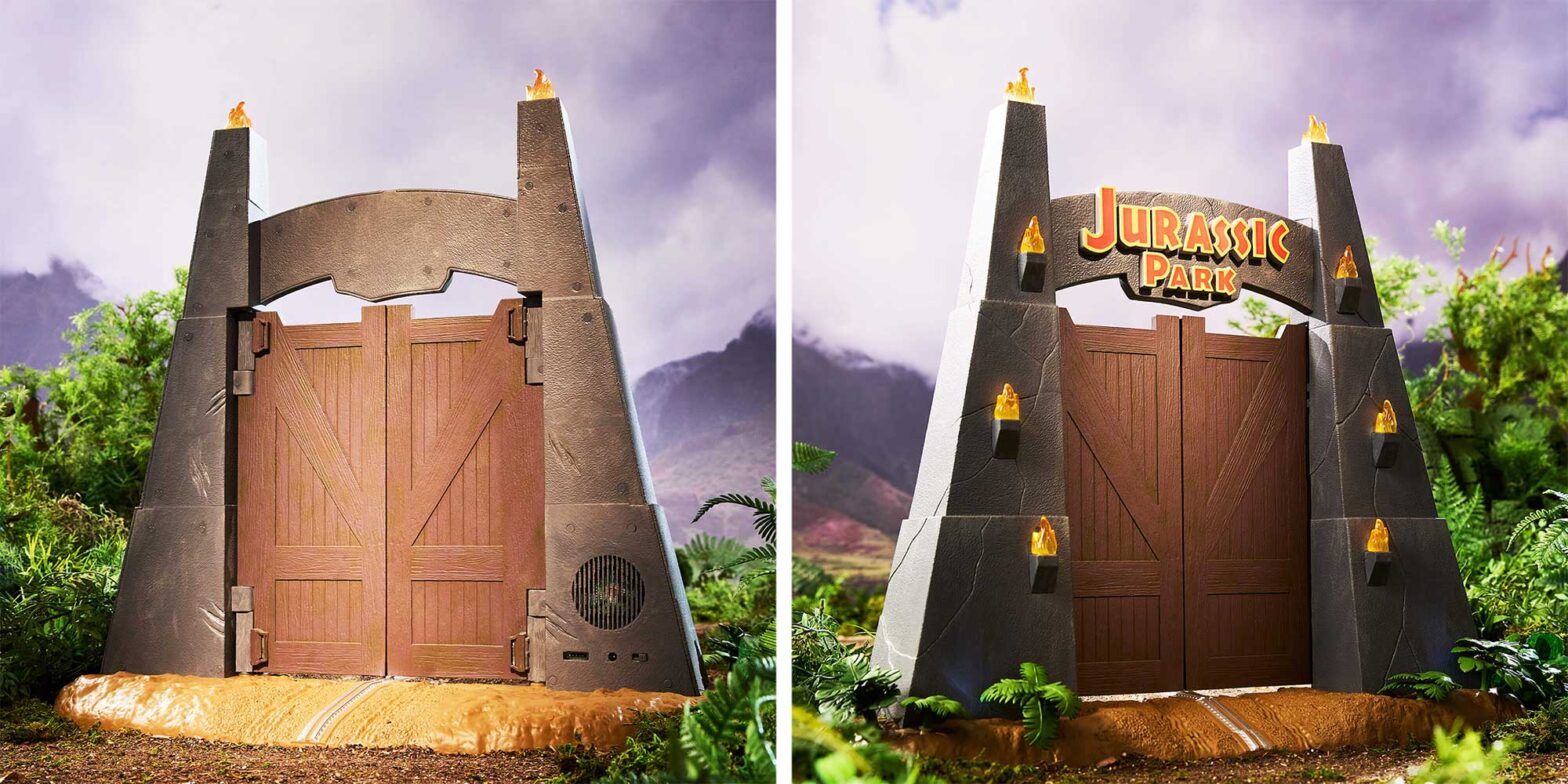 Mattel Jurassic World The Gates The Iconic Jurassic Park Gate Gets Mattel Jurassic World The Gates The Iconic Jurassic Park Gate Gets