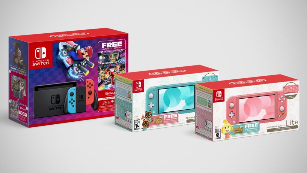 Nintendo Switch Mario Kart 8 Deluxe And Animal Crossing Bundles