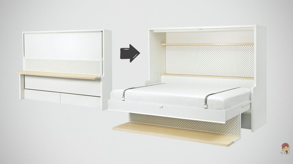 Here’s The Proposed IKEA Foldable Bed And Desk Solution For Small Space
