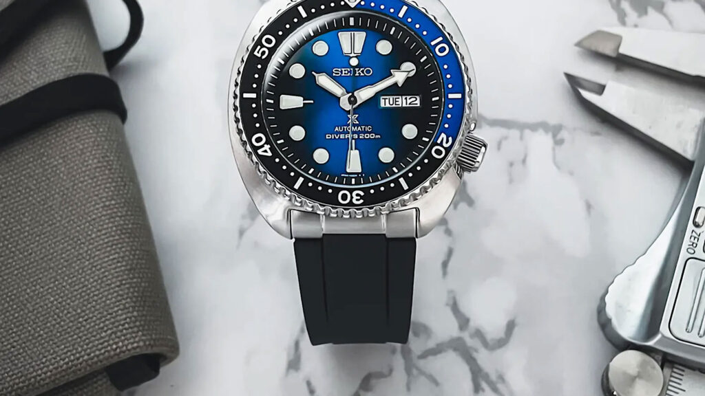 Clockwork Republic End Link Rubber Strap for Seiko Watches