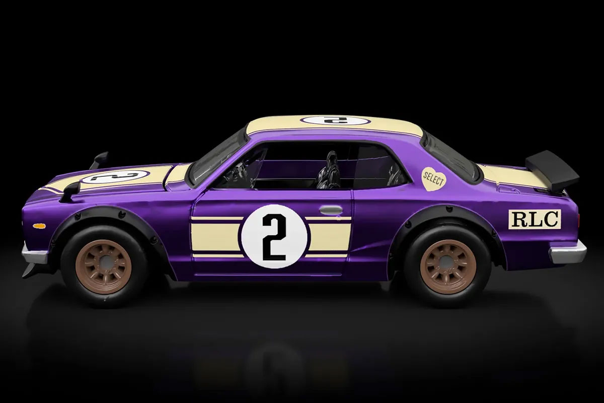 Hot Wheels RLC 1972 Nissan Skyline HT 2000GT-R Violet - Édition Limitée HNL30 (Neuf)