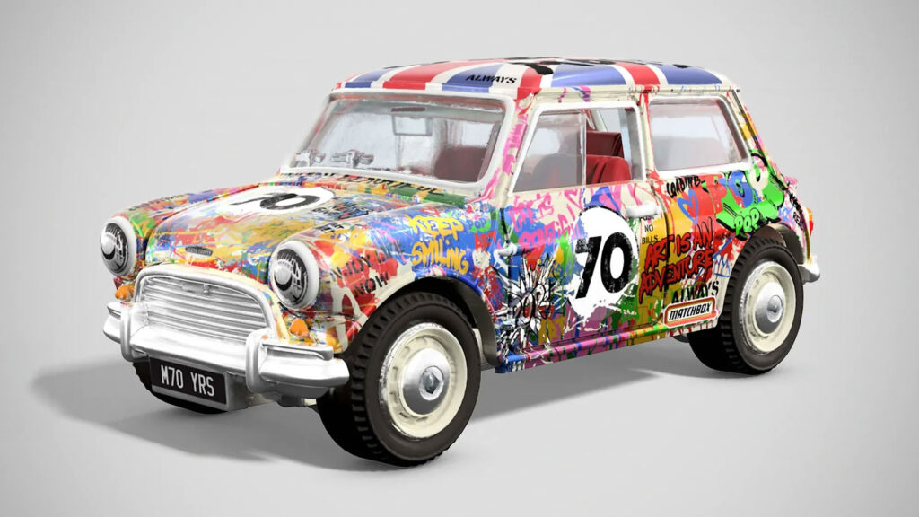 Matchbox x Mr Brainwash 1964 Austin Mini Cooper S Die-cast Car