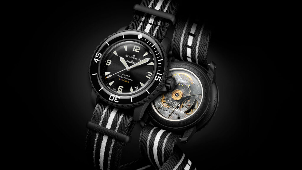 Blancpain x Swatch Bioceramic Scuba Fifty Fathoms Ocean of Storms