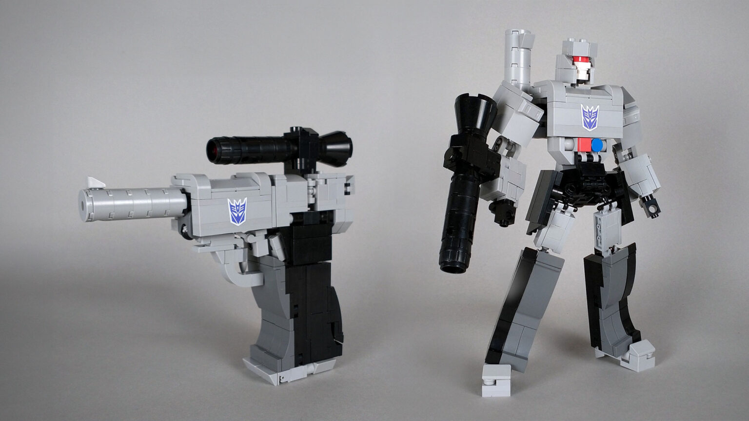 Transforming LEGO MOC Transformers By Student Scissors, Includes A G1 Megatron!