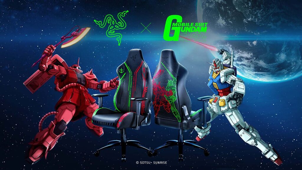 Razer x Mobile Suit Gundam Gaming Chair and More