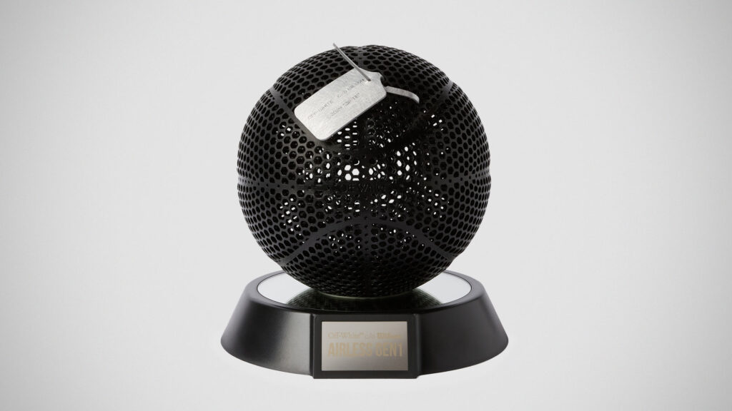 Black Off-White C/O Wilson Airless Gen1 Basketball