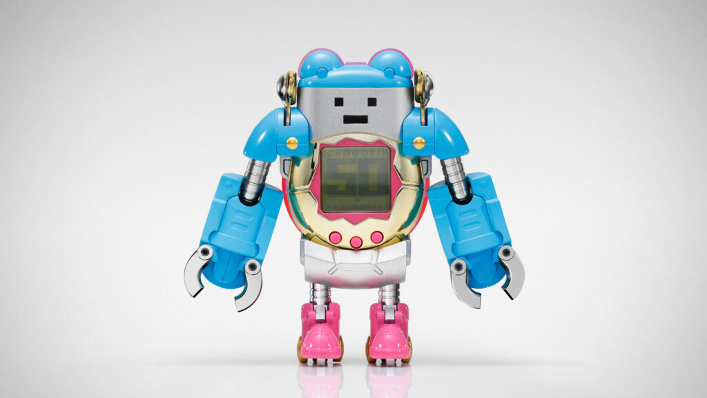 Chogokin Tamagotchi Robot Transformable Action Figure