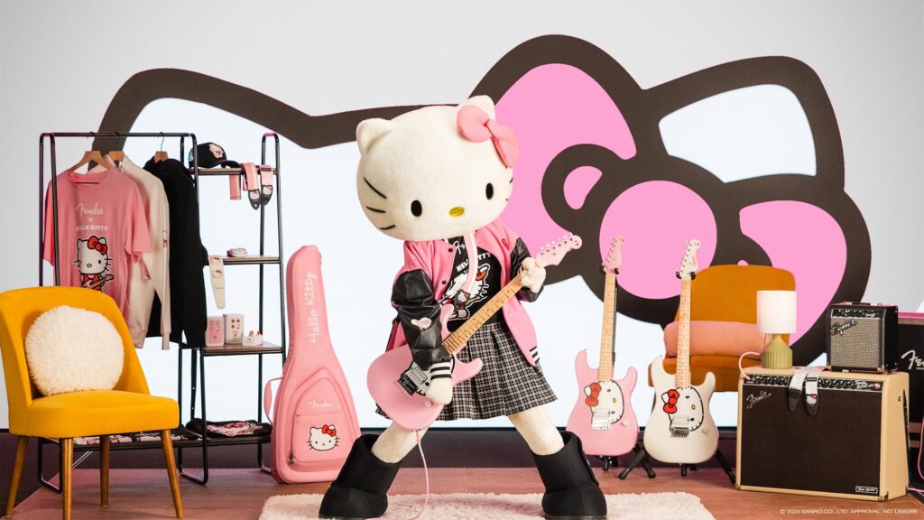 Fender x Hello Kitty Electric Guitar Collection