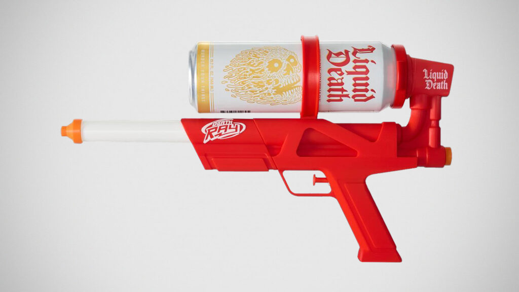 Liquid Death x Gemeneye Death Ray Squirt Guns