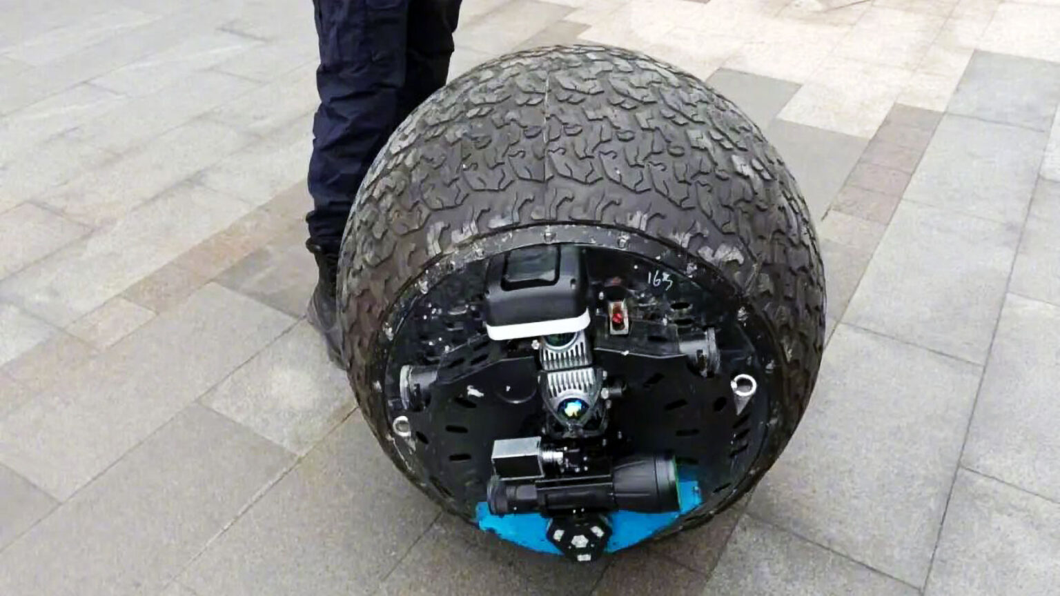 Meanwhile In China, They Have Autonomous Spherical Robot Patrolling The ...