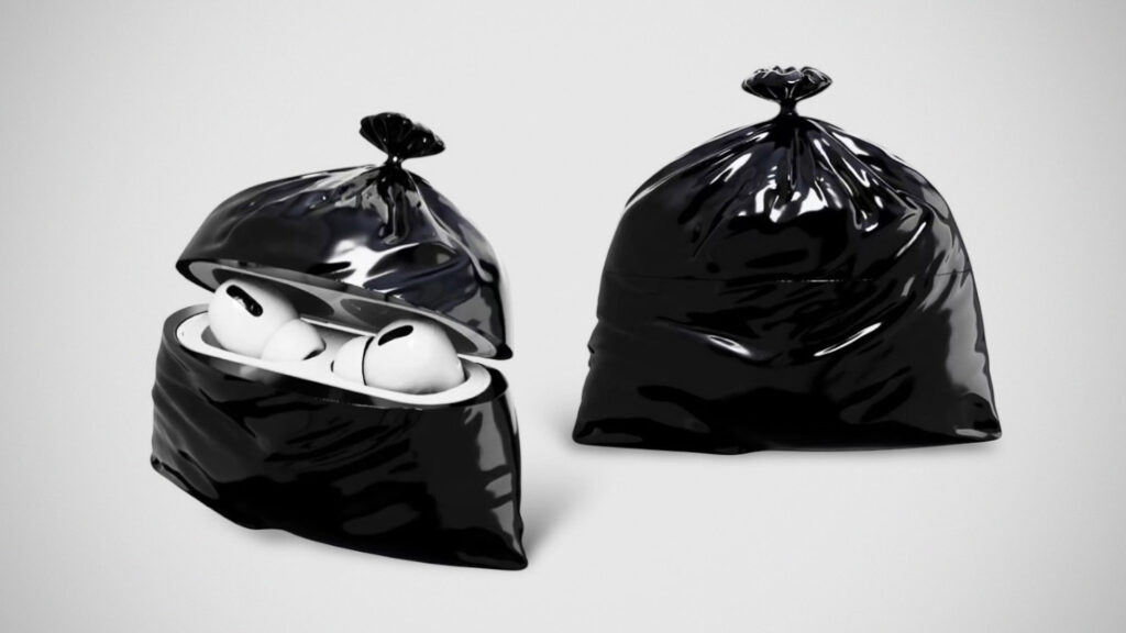 Trash Bag Apple AirPods Case from SUSIM