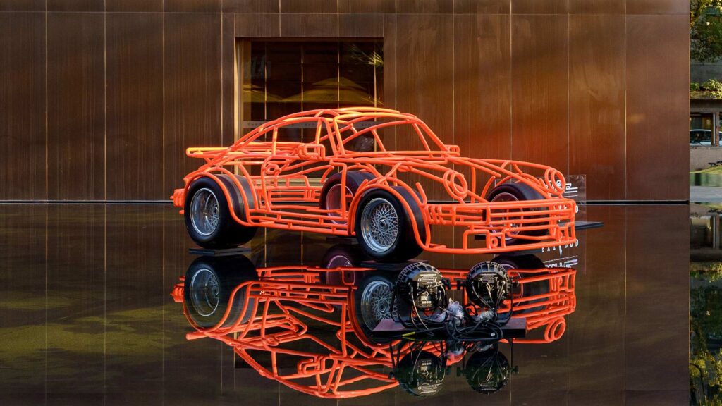 1:1 Scale Porsche 934 Sculpture by Benedict Radcliffe