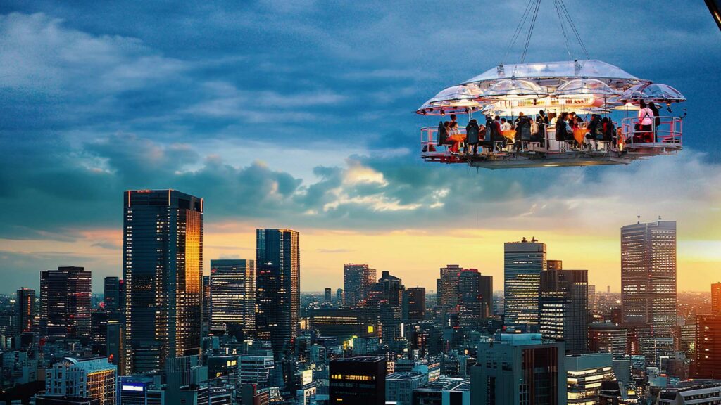 Dinner in the Sky Sky Restaurant Japan