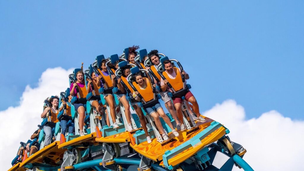 The Surf Coaster at SeaWorld Orlando