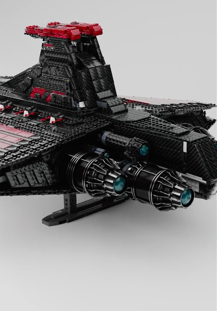 Full Carbon Fiber Venator Class Republic Attack Cruiser