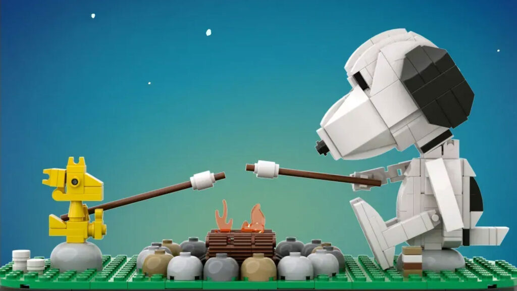 LEGO Ideas Snoopy - Campfire by bossofdos64