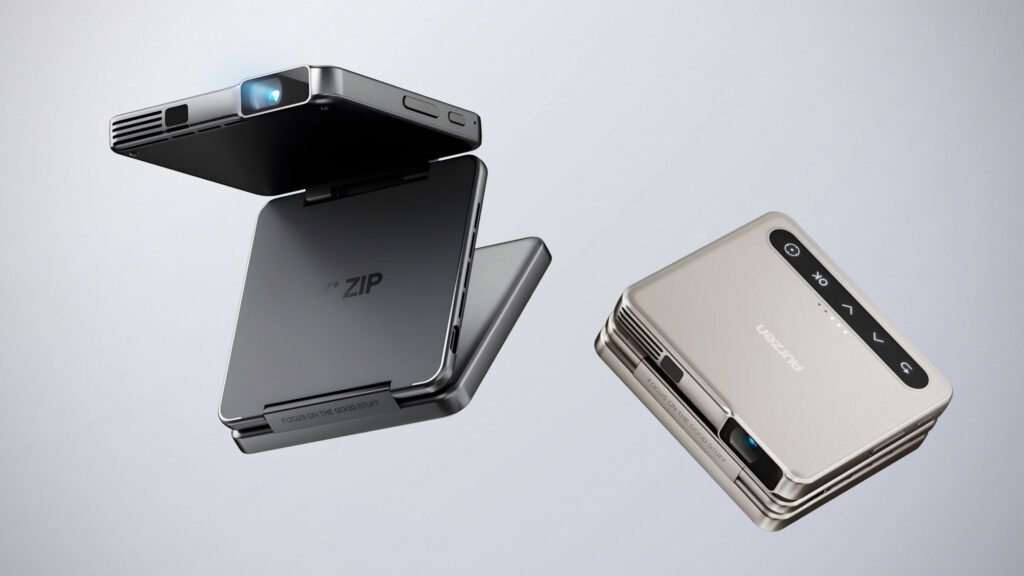 Aurzen ZIP Tri-Fold Portable Projector