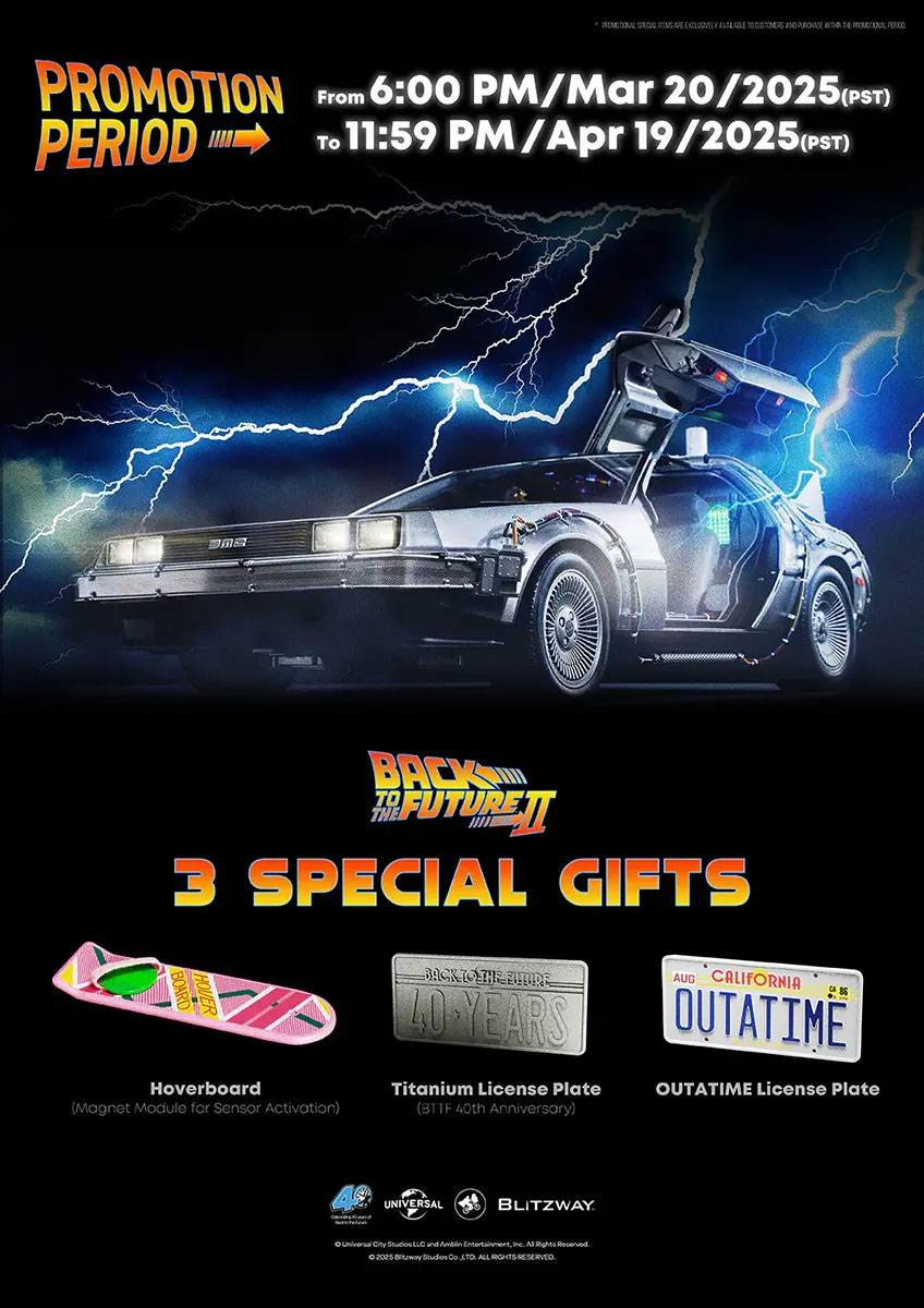 Blitzway 1/6 DeLorean Time Machine Is Giving Hot Toys' A Run For