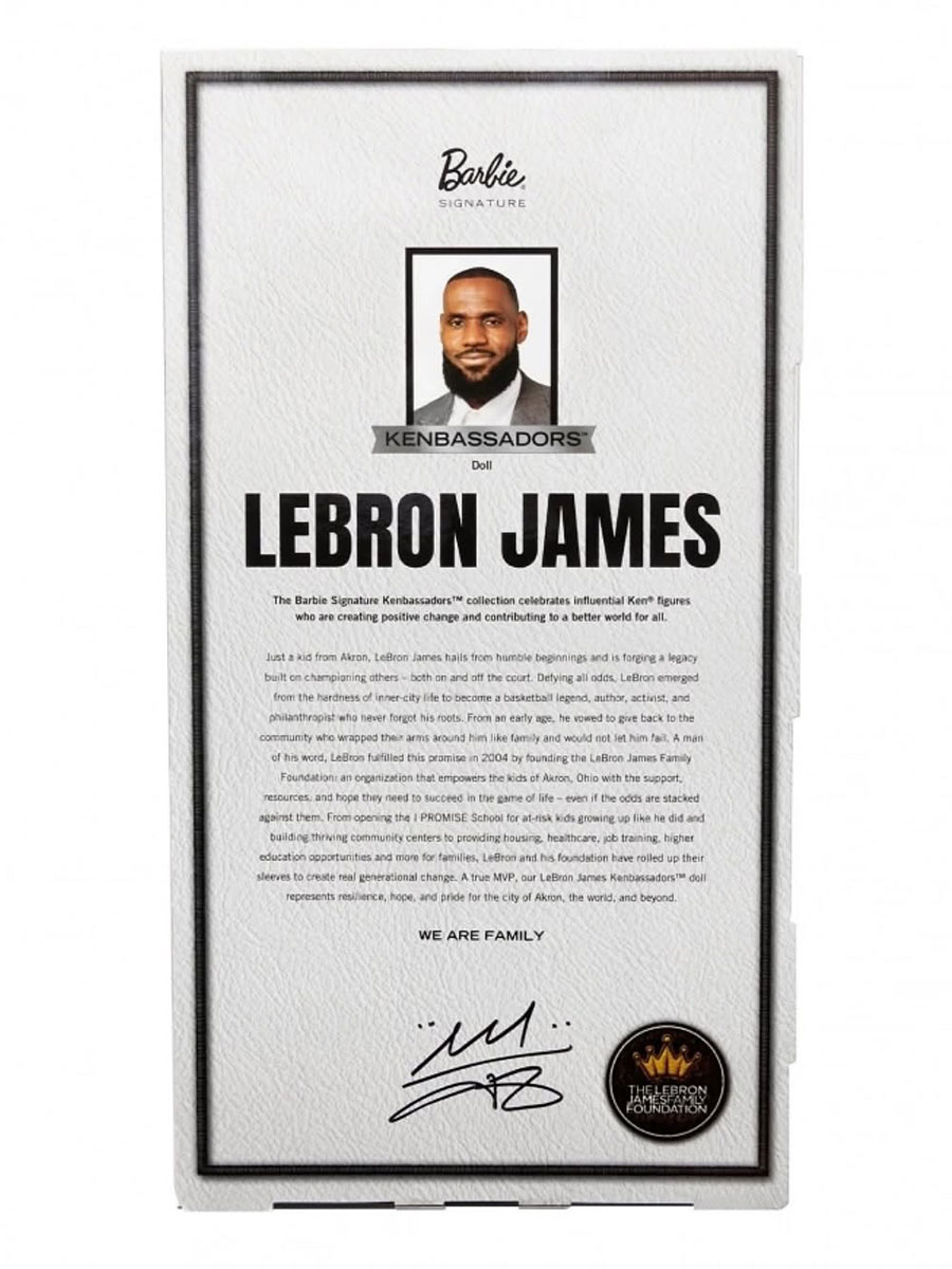 LeBron James Kenambassador Ken Doll