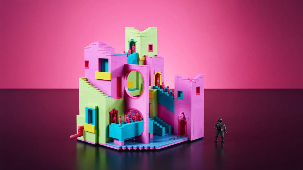 MEGA Squid Game Staircase Collector Building Set