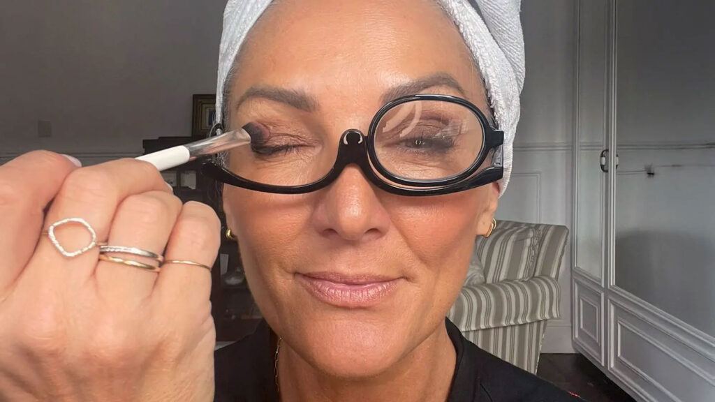 Magnified Makeup Glasses with Flip Lens