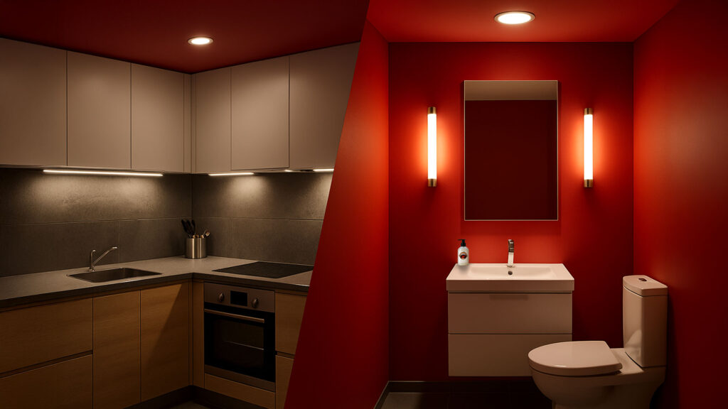 What You Should Know About Light Placement For Kitchens And Bathrooms