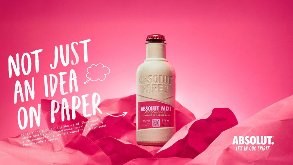 Absolut Paper Bottle
