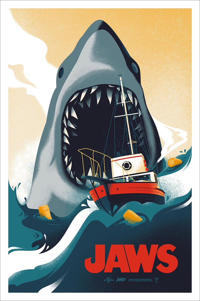 Jaws 50th Anniversary Merch from Mondo
