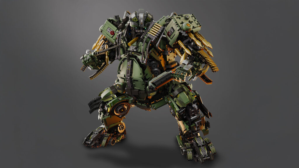 Transformers Hound Gets The Block Treatment, Beard And All -