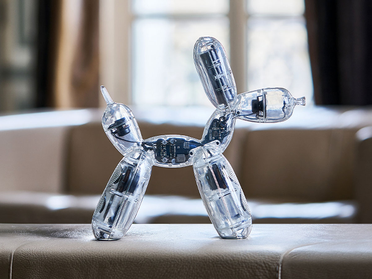 Lexon x Jeff Koons Balloon Dog Speaker and Balloon Dog Lamp