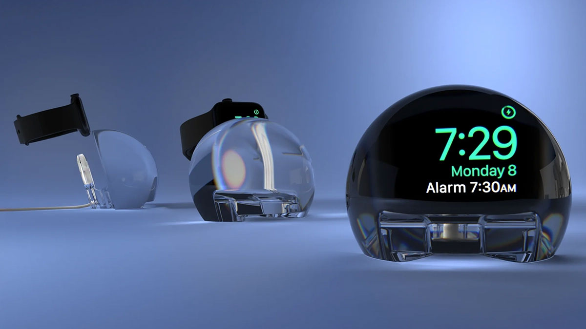 NightWatch Magnifying Clock Dock for Apple Watch