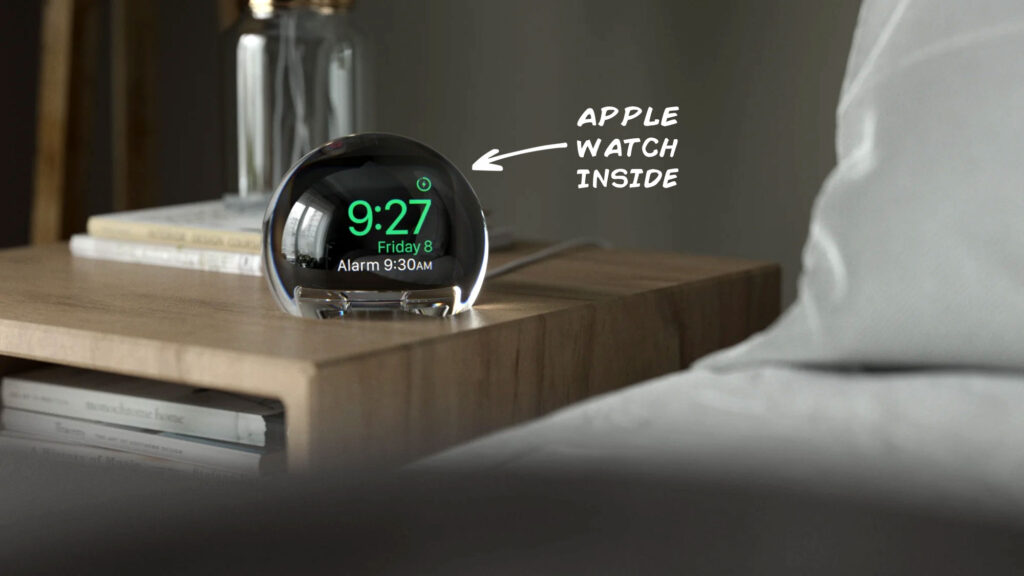 NightWatch Magnifying Clock Dock for Apple Watch